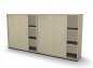 Preview: Raumteilerschrank Mega Stehtheke 240 cm Ahorn