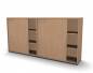 Preview: Raumteilerschrank Mega Stehtheke 240 cm Buche