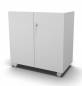 Preview: Schrank Master mobil 2 OH - fahrbar Weiss