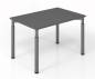 Preview: Schreibtisch Yach 120x80 cm Grafit-Silber