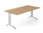 Preview: Schreibtisch 180x80x65-68 cm Asteiche