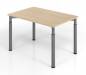 Preview: Schreibtisch Yach 120x80x68-82 cm Eiche Grafit