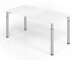 Preview: Schreibtisch Yach 160x80x68-82 cm Grafit Silber