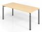 Preview: Schreibtisch Yach 180x68-82  cm Ahorn Grafit