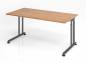 Preview: Schreibtisch Zell 160 cm Nussbaum Grafit