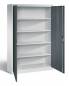 Preview: Stahlschrank 120 cm breit Lichtgrau-Anthrazit