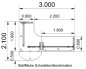 Preview: Komplettbüro P1 Stellfläche Schreibtischkombination