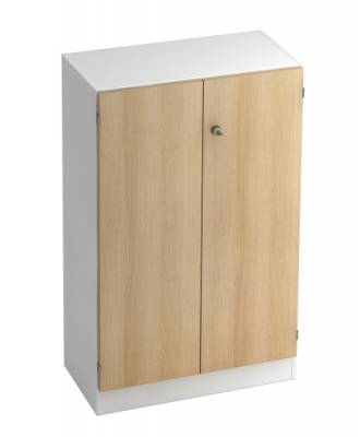 Aktenschrank Klassik 3 Odnerhöhen Weiss/Eiche