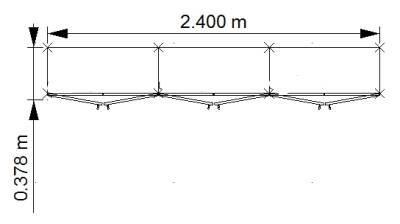 Schrankreihe Basis K7 Zeichnung