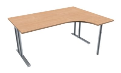 EDV-Schreibtisch TEN 160 cm, rechts buche