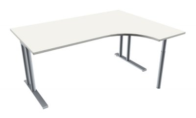 EDV-Schreibtisch TEN 160 cm, rechts weiß