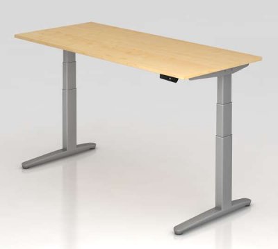 Elektrisch höhenverstellbarer Schreibtisch 180x80 cm XBM Ahorn