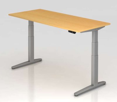 Elektrisch höhenverstellbarer Schreibtisch 180x80 cm XBM Buche