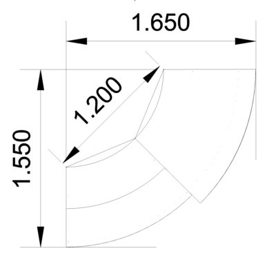 Empfangstheke KMG2 Stellfläche