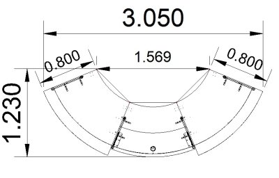 Empfangstheke KMG4 Stellfläche