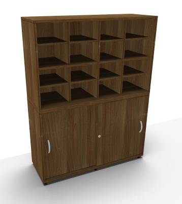 Fächerschrank TEN 120 cm Nussbaum