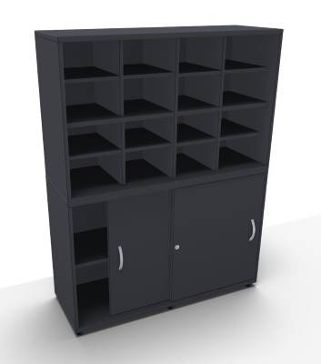 Fächerschrank TEN 120 cm onyxgrau