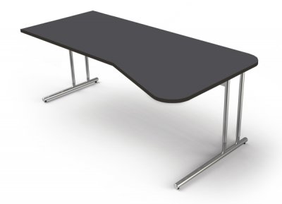 Freiformschreibtisch Artline 195 cm Anthrazit