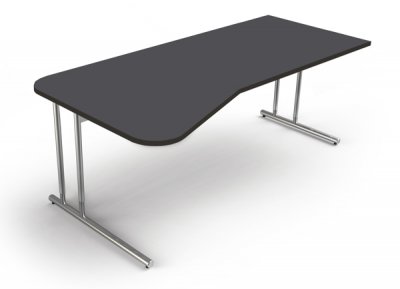 Freiformschreibtisch Artline 195 cm Anthrazit