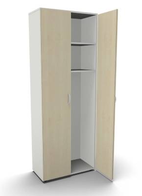 Garderobenschrank Mega 6 OH Lichtgrau Ahorn