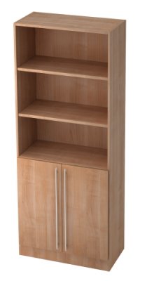 Aktenschrank Multi 5 Orderhöhen, 2 OH Türen,  Nussbaum