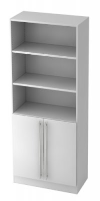 Aktenschrank Multi 5 Orderhöhen, 2 OH Türen, Weiss