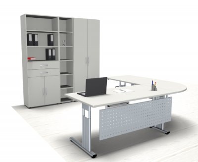 Komplettbüro GS499 Dekor weiß