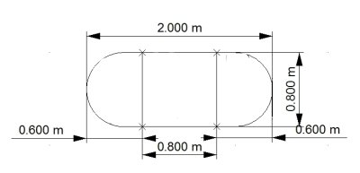 Konferenztisch Köln 200 cm Zeichnung