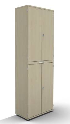 Modulschrank TEN 6 OH 80 cm breit mit Auszugsplatte Ahorn