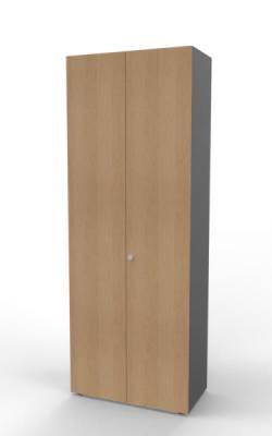 Aktenschrank Master 6 OH 80 cm breit Grafit-Eiche