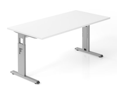 Schreibtisch Offenbach 160 cm Silber Weiss