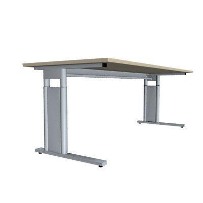 Schreibtisch Ten 200x80 cm Gestell mit Seitenblenden