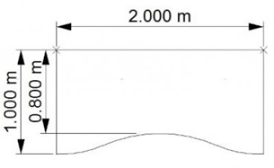 Schreibtisch TEN Ergo 200 cm Buche