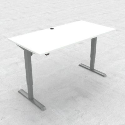 Steh-/Sitzschreibtisch CS 160 cm Weiss