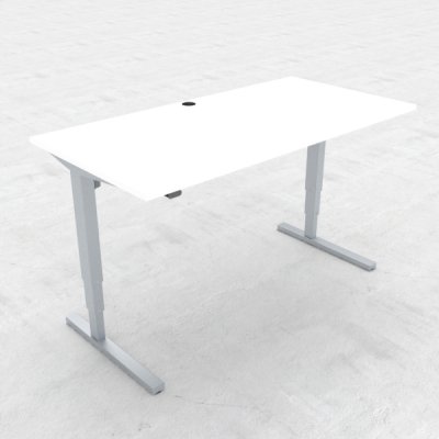 Steh-/Sitzschreibtisch CSA 160 cm Weiss