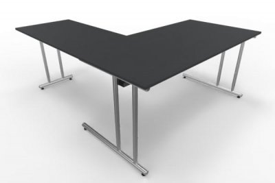 Winkelschreibtisch Artline 160x180 cm Anthrazit