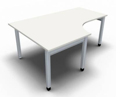 Winkelschreibtisch ONE 180 cm links Weiss