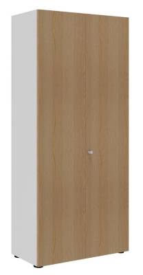 Aktenschrank Master 100 cm breit Weiss/Eiche