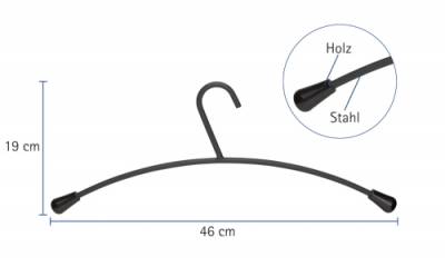 5 Stück Kleiderbügel Metall