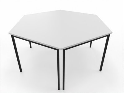 Besprechungstisch Basic 160x138 cm 2teilig Weiß