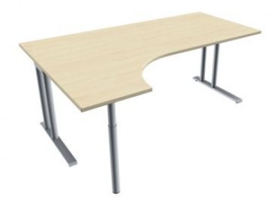 EDV-Schreibtisch TEN 180 cm, links Ahorn