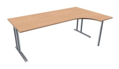 EDV-Schreibtisch TEN 200 cm, rechts buche