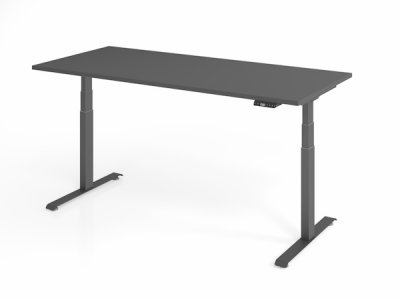 Schreibtisch 180x80 cm BaseLite elektrisch höhenverstellbar Grafit Grafit