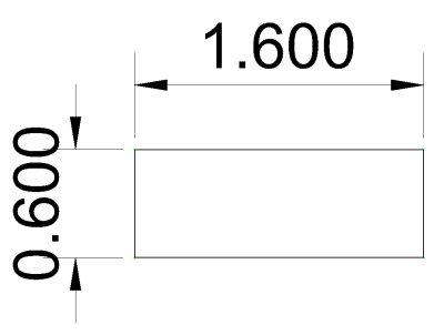 Homeoffice-Schreibtisch Mega Vierfuß 160 cm Plattenmaß