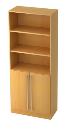 Aktenschrank Multi 5 Orderhöhen, 2 OH Türen, Buche