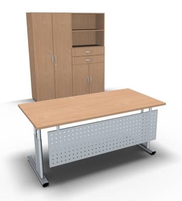 Komplettbüro Büromöbel-Set GS11 Buche