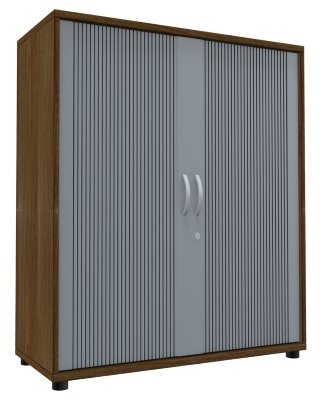 Querrollladenschrank TEN 3 OH, 100 cm Nussbaum