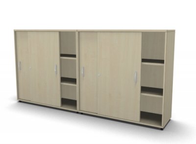 Raumteilerschrank Mega Stehtheke 240 cm Ahorn