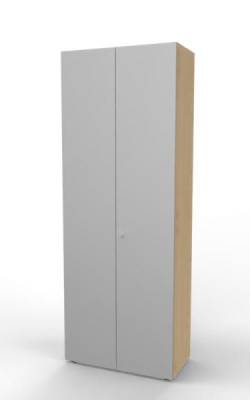 Aktenschrank Master 6 OH 80 cm breit Ahorn-Silber