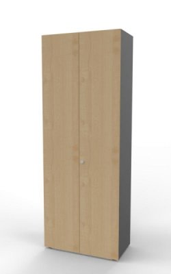 Aktenschrank Master 6 OH 80 cm breit Grafit-Ahorn